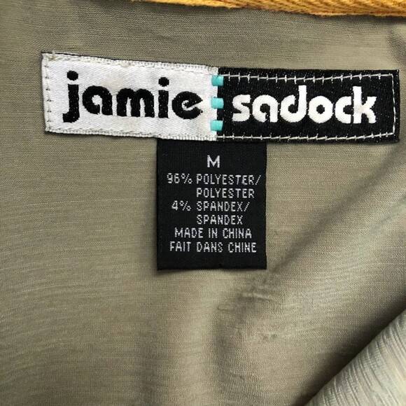 Vintage JAMIE SADOCK Women's Set of 2 Golf Knit Athletic Tops Medium Gray Green - Picture 7 of 12